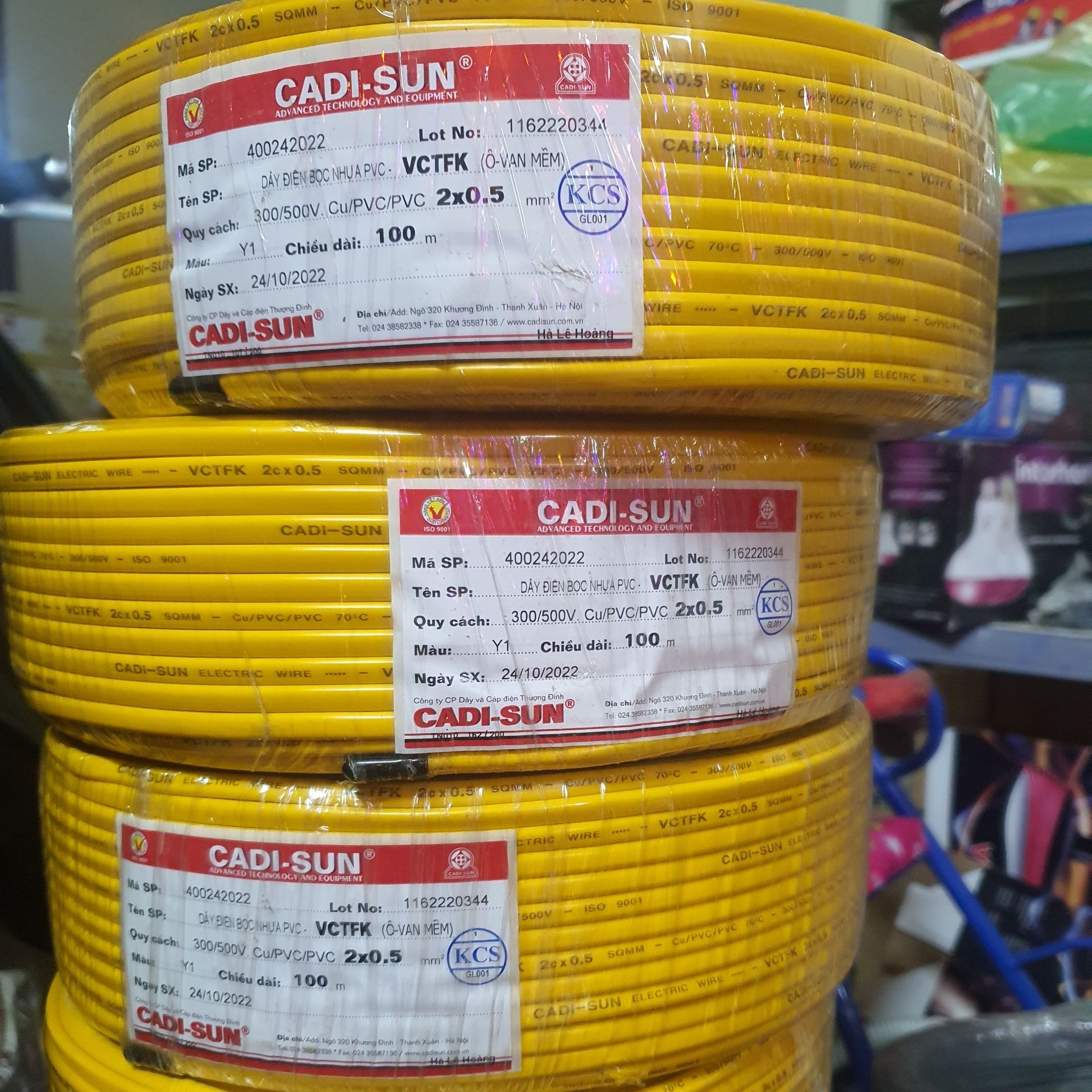 [Chính Hãng] Dây Điện CADISUN 1x4 Cuộn 100m.