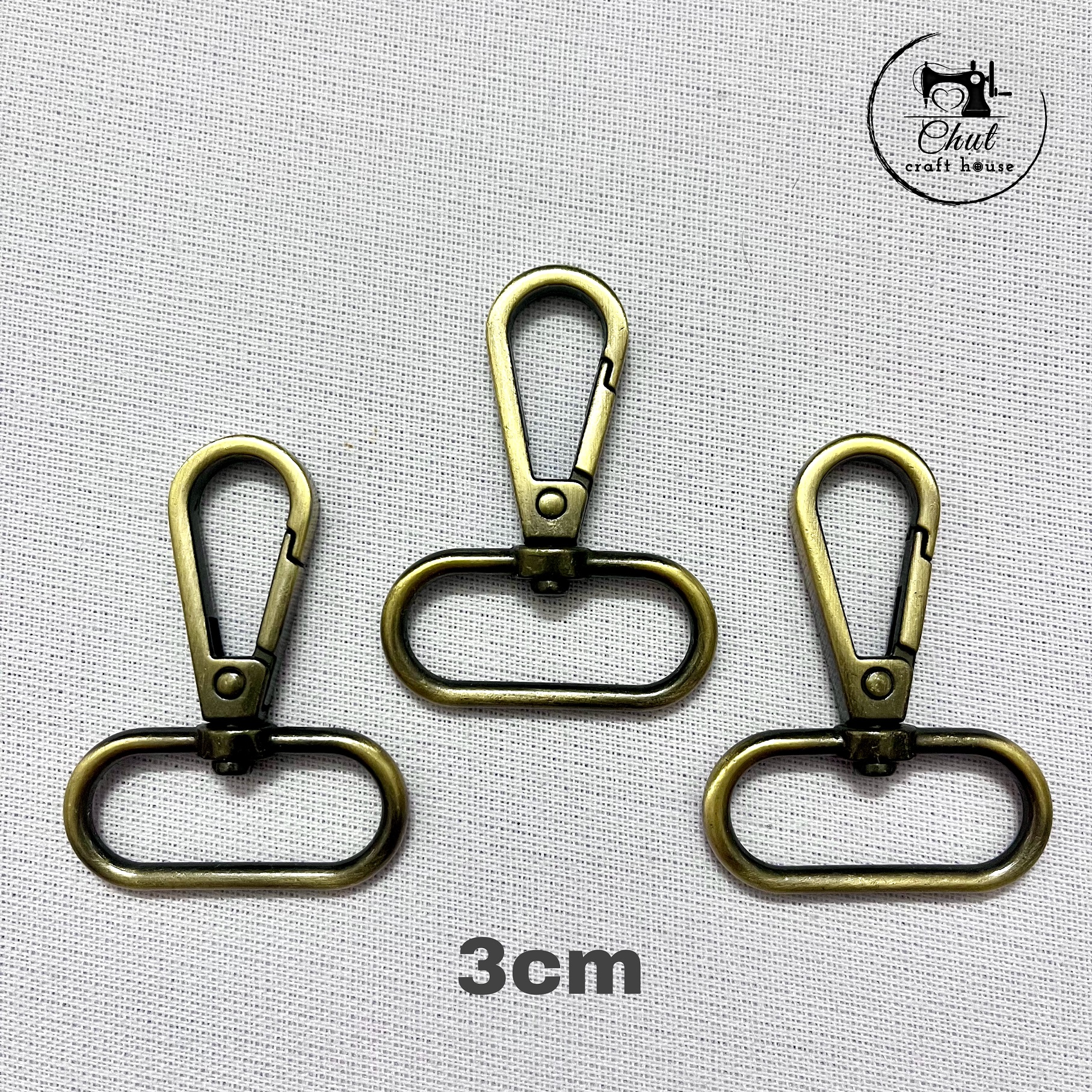 [Set 4 chiếc] Khoen móc càng cua ĐỒNG ATIMON làm túi xách balo handmade - Đủ size Giá xưởng