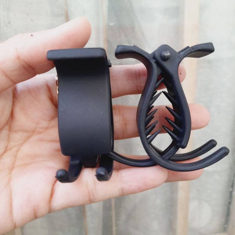Kẹp tóc càng cua loại 3 răng,5 răng màu đen