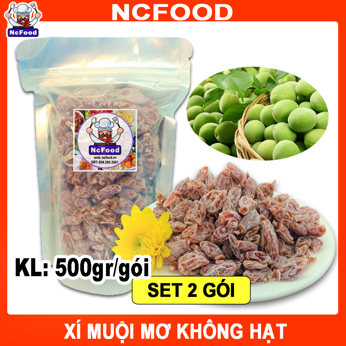 Xí Muội Mơ Không Hạt Loại Ngon (1kg)