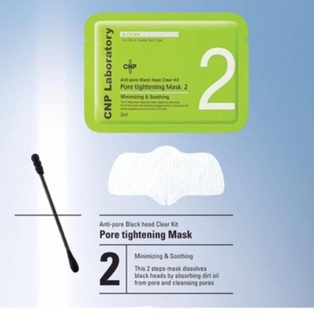 [HCM]Set Mặt Nạ Làm Sạch Mụn Đầu Đen CNP Blackhead Kit