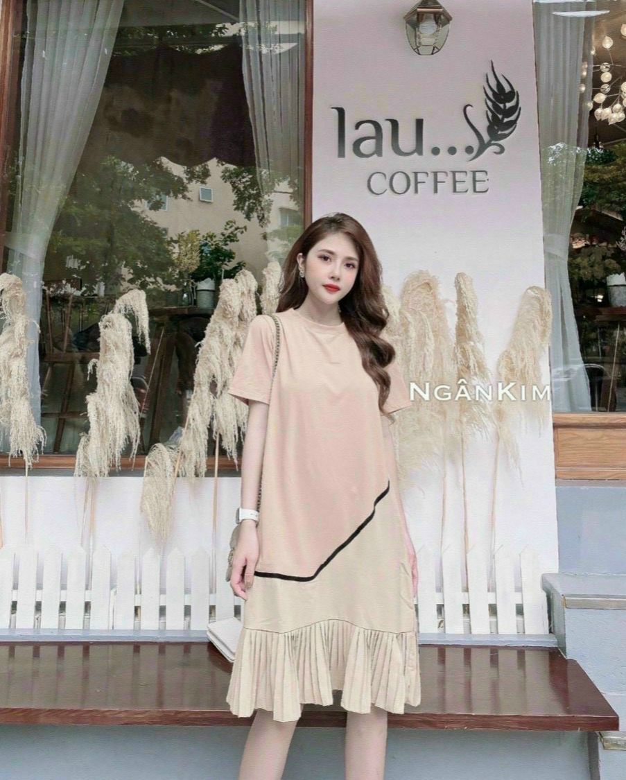Váy bầu dáng suông-đầm bầu đẹp mặc bầu và thời trang