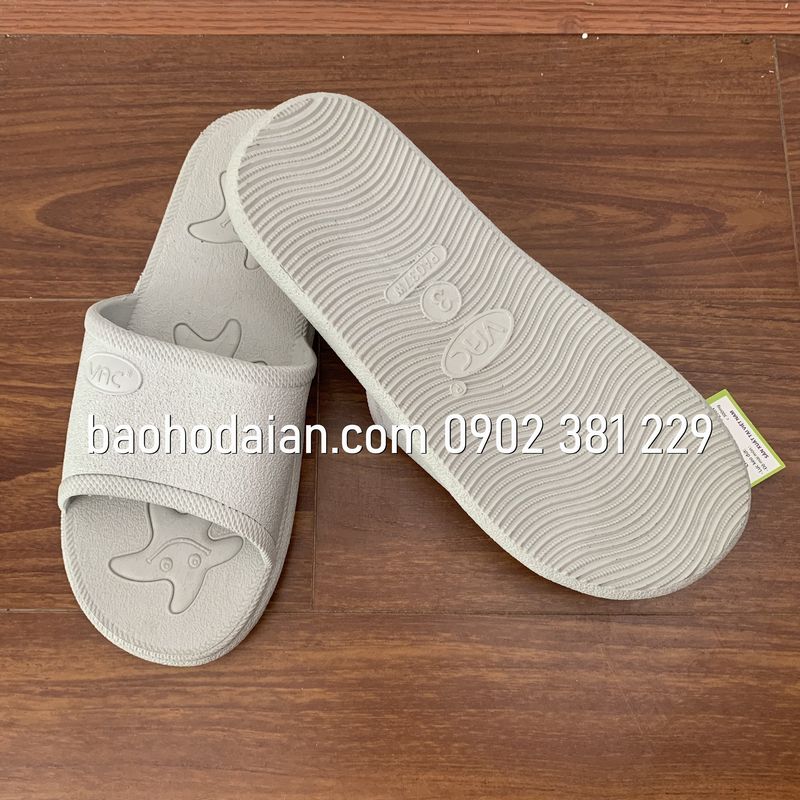 Dép nhựa pvc quai ngang nam nữ vac pa037