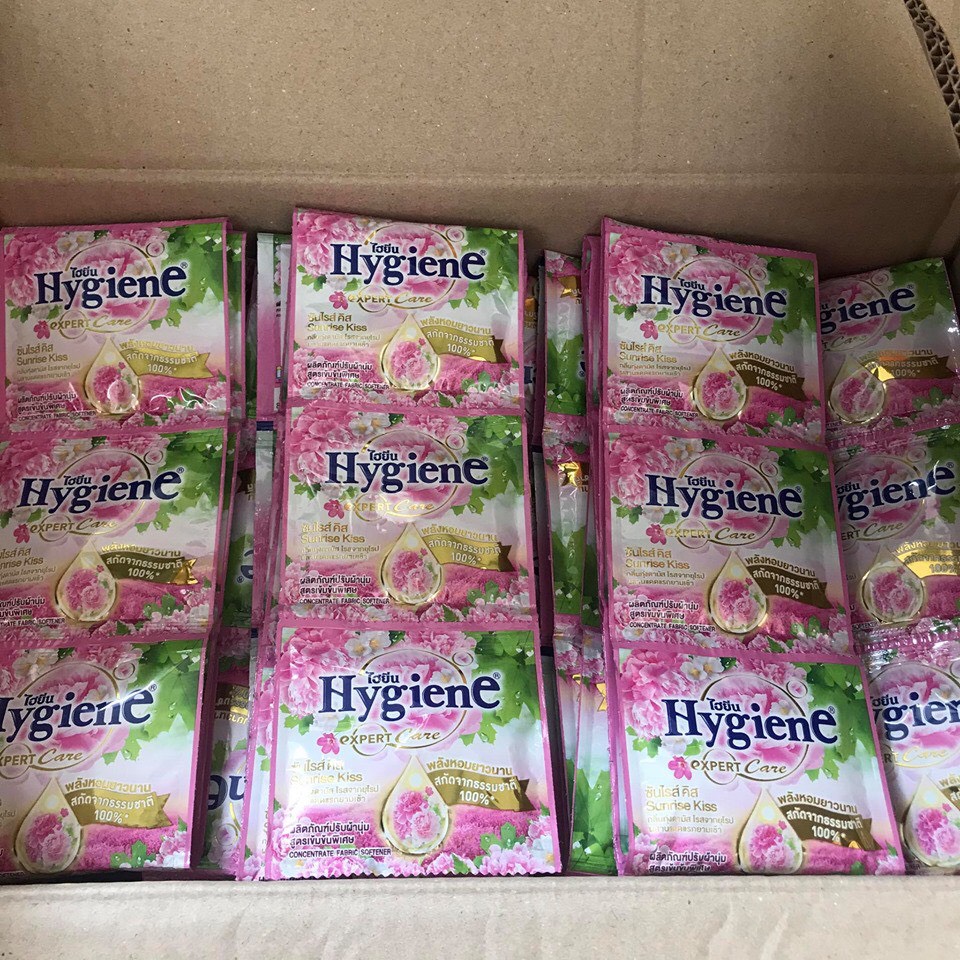 COMBO 10 DÂY Nước Xả Vải Đậm Đặc Hygiene Thái Lan (1 DÂY 12 GÓI)