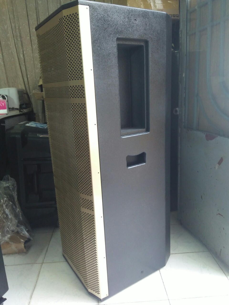 Vỏ Thùng Loa Kéo 4 Tấc Đôi Đứng