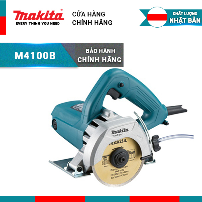 Máy cắt gạch Makita M4100B - Đường kính lưỡi: 100MM - Công suất: 1200W) | Makita chính hãng - Bảo hành 6 tháng