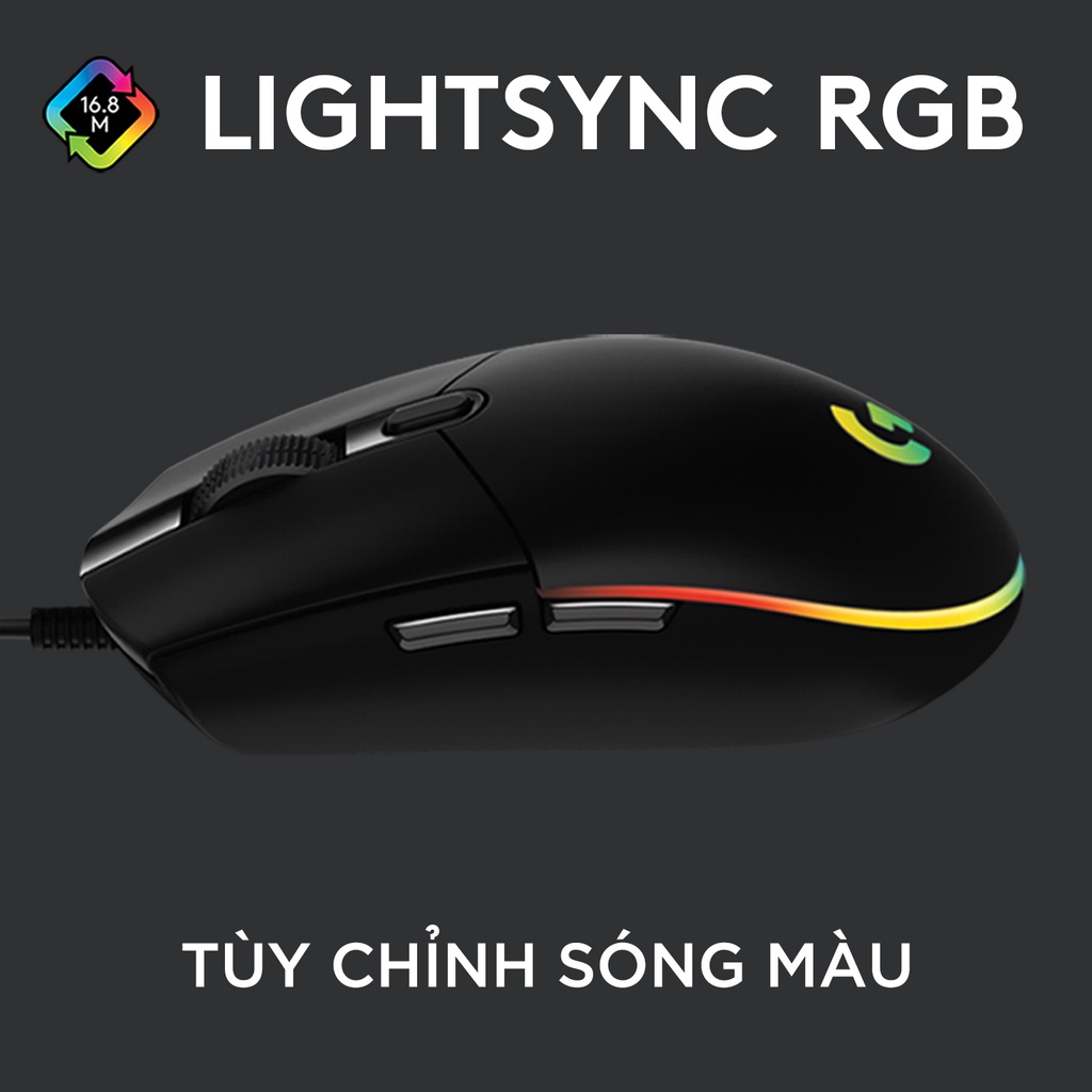 Chuột Logitech G102 Đen G304 Lightsync RGB