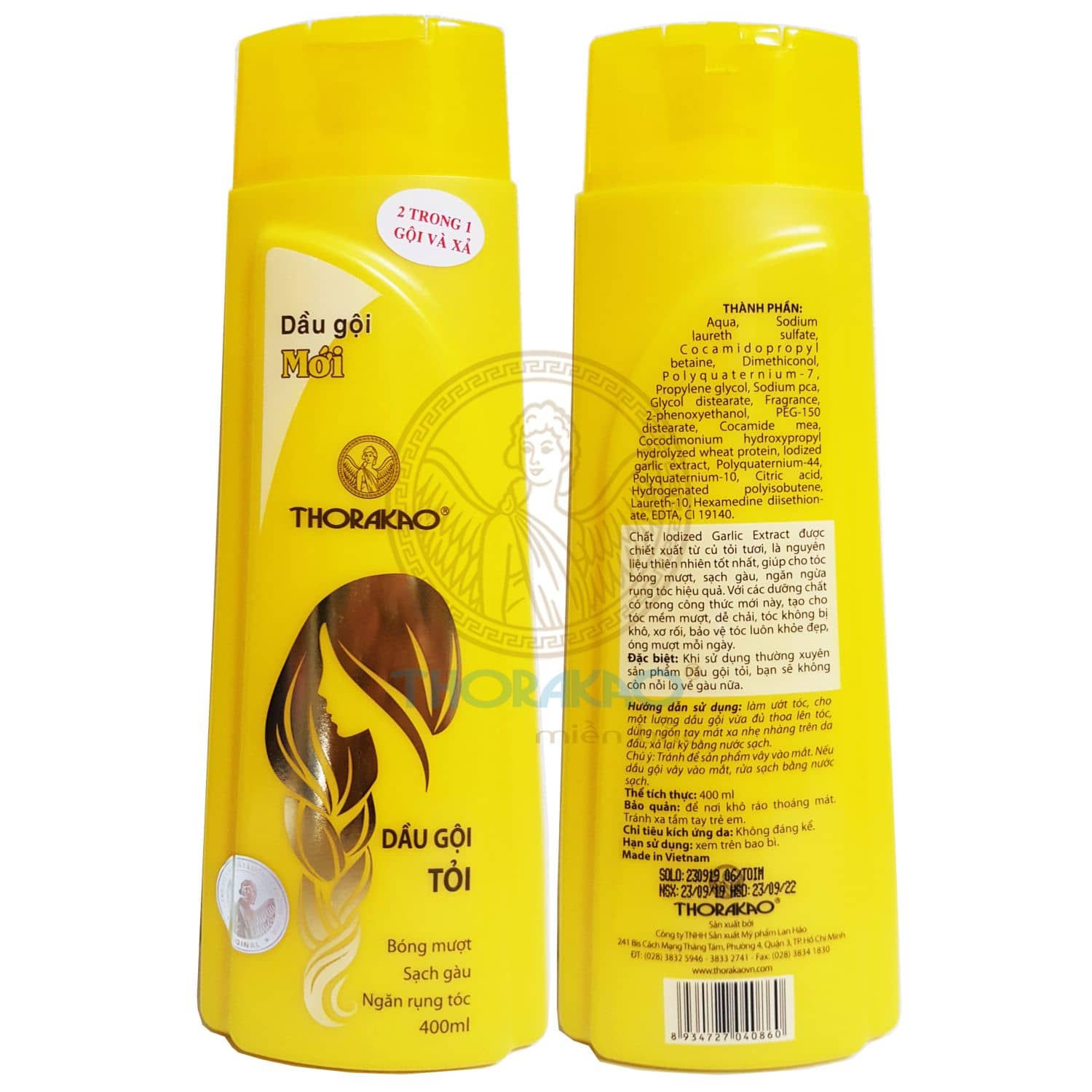 DẦU GỘI THORAKAO Bồ Kết, Hà Thủ Ô, Hoa Bưởi 400ml - Làm đẹp > Chăm sóc cá nhân > Chăm sóc tóc > Dầu gội