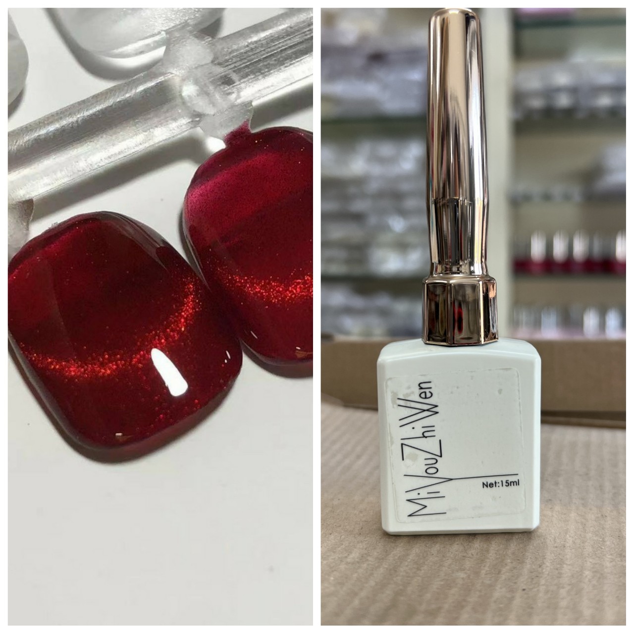 Sơn gel mắt mèo đỏ 15ml