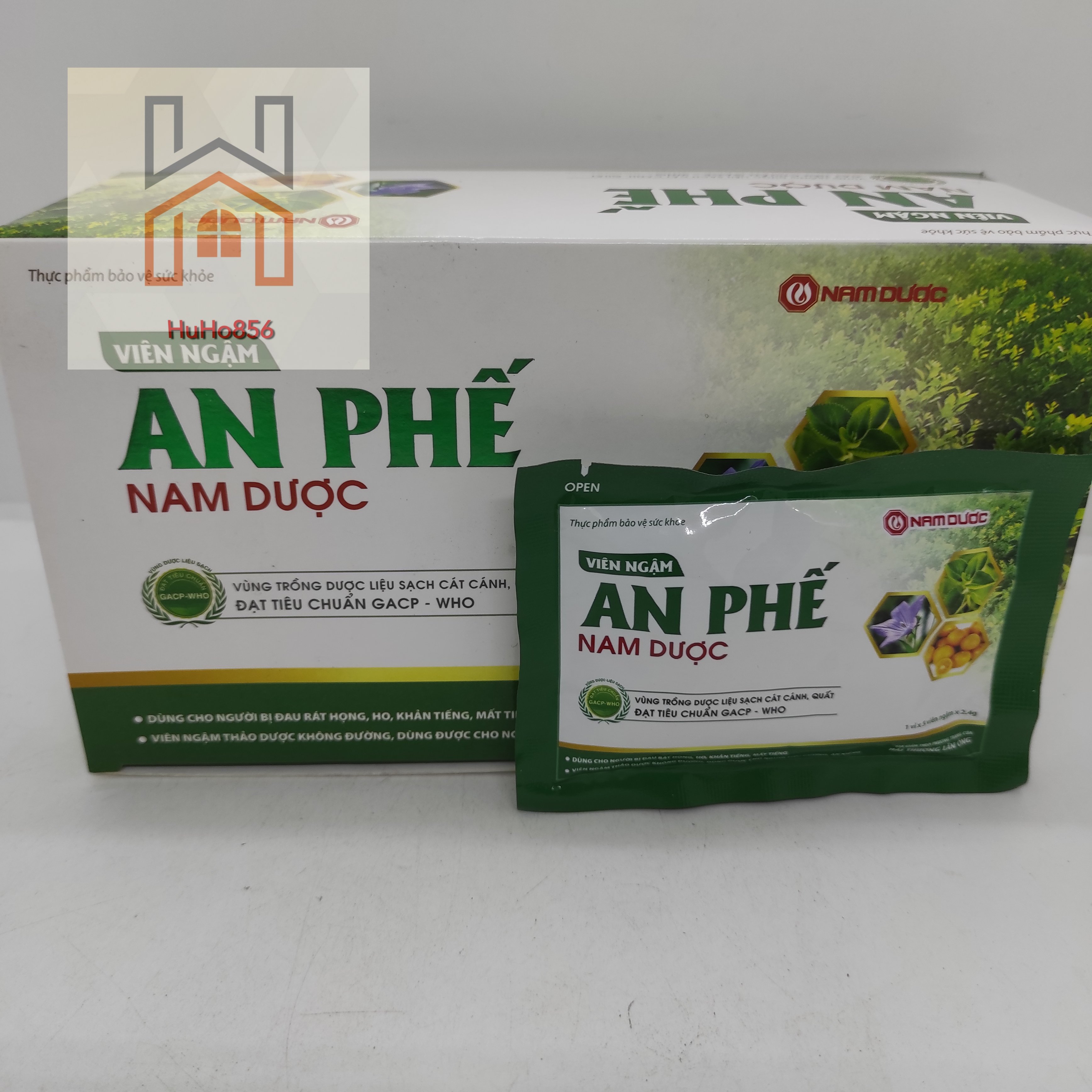 Viên ngậm an phế nam dược - 1vỉ x 5 viên