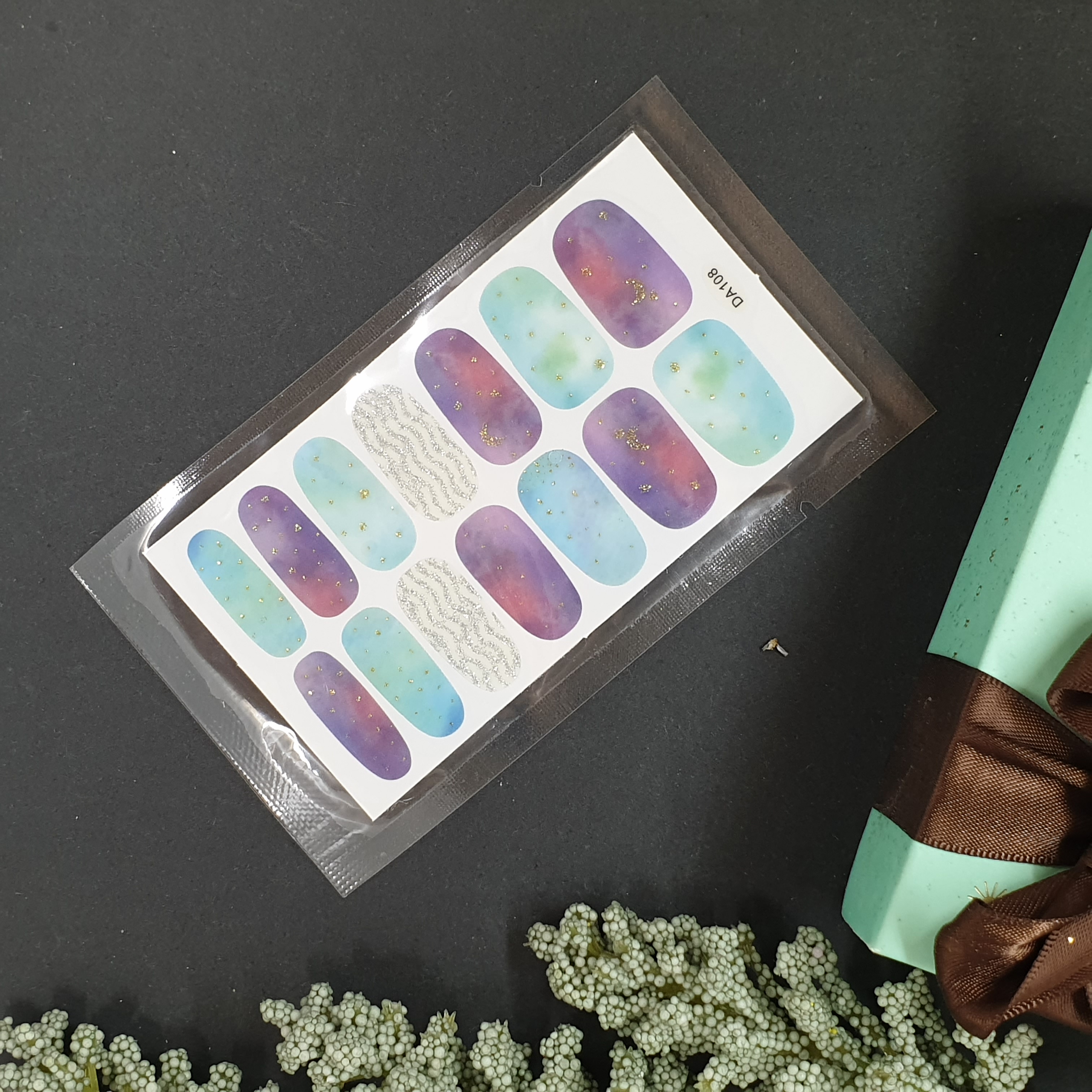 Set 14 Nhãn Dán Móng, Sticker Dán Móng Nghệ Thuật mẫu mới 💖💖💖