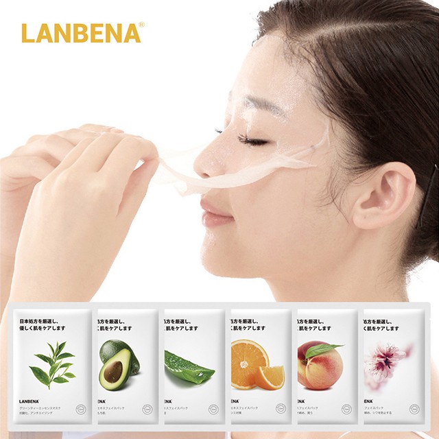 [GIẢM 5% ĐƠN 129K][HCM]Mặt Nạ Trái Cây Lanbena Chăm Sóc Da Công Thức Nhật Bản