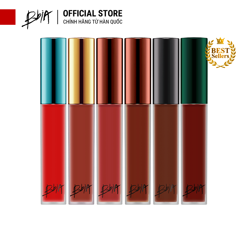 Son kem lì Bbia Last Velvet Lip Tint - Màu HOT nàng yêu (02, 12, 25, 38, A5) 5g - Bbia Official Store nhập khẩu