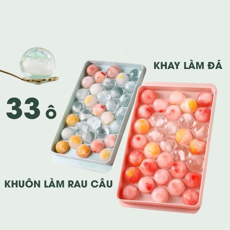 khay làm ĐÁ BI, khay làm thạch rau câu tròn