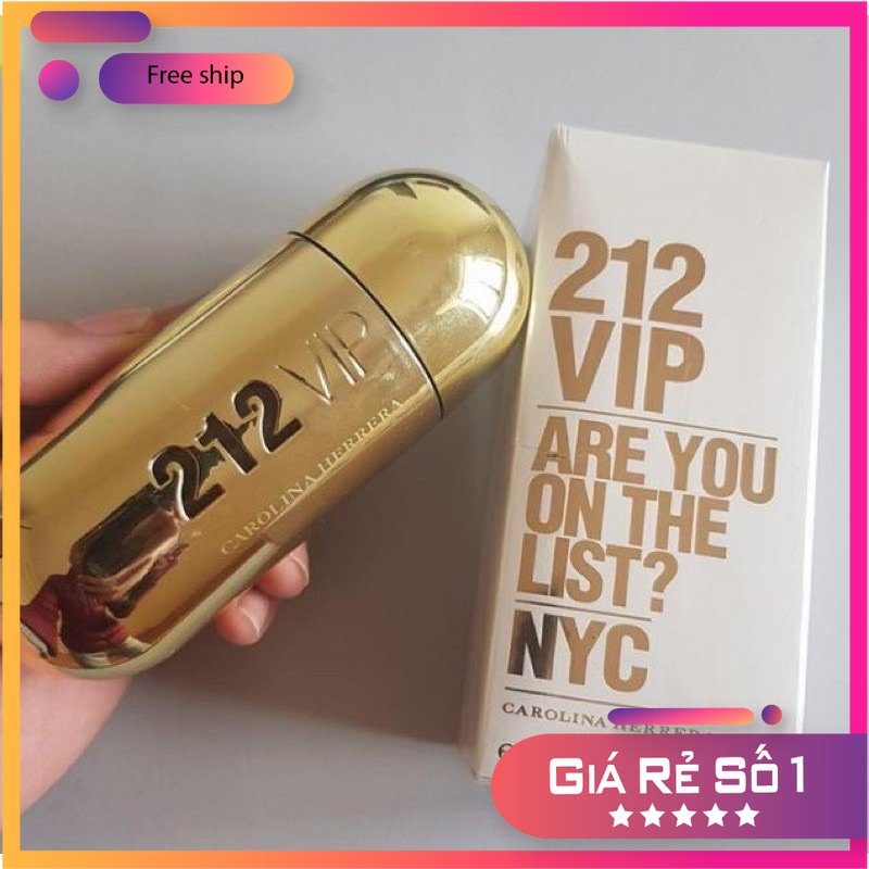 Nước hoa nữ 212 vip vàng 80ml trẻ trung , quyến rũ , nữ tính