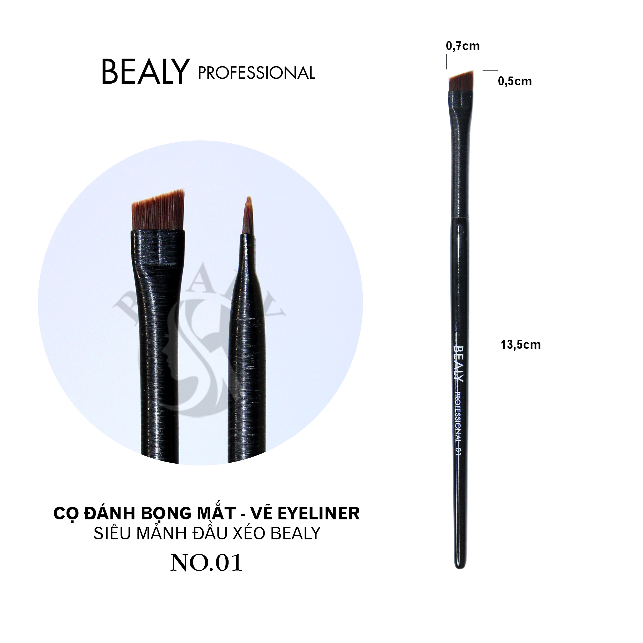 CỌ TÉM CHÂN MÀY SIÊU MẢNH ĐẦU BẰNG/ĐẦU XÉO BEALY