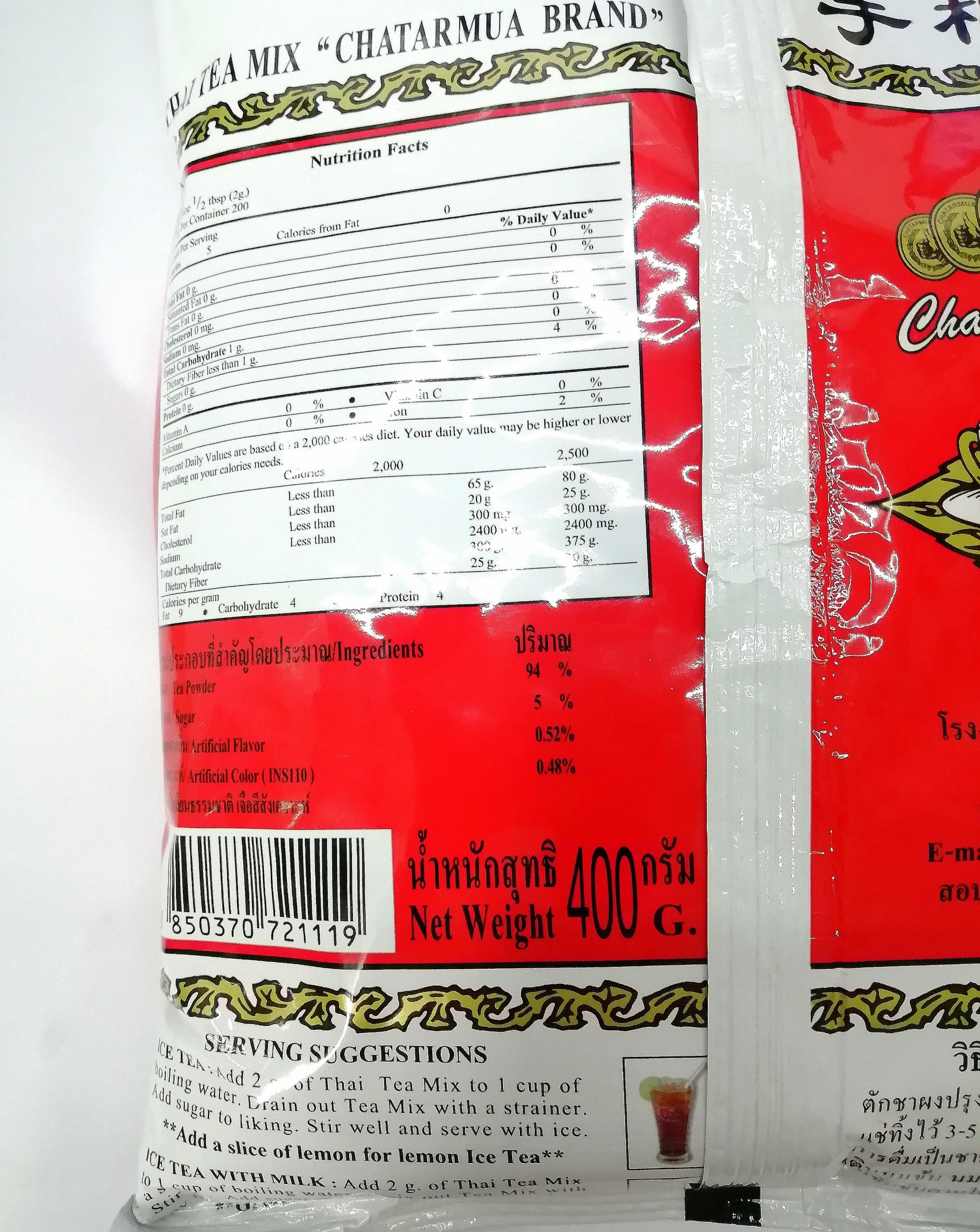 Trà Thái đỏ (có tem nhập khẩu) 400g pha trà sữa Thái Lan