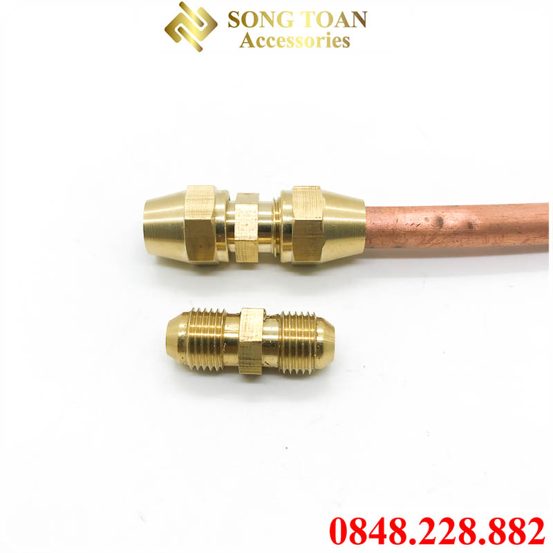 Đầu Nối Côn Lồi NPT, Đầu Nối Hai Đầu Côn Lồi Lắp Ống Đồng Phi 6 8 10 12 16 19mm - Thân Rời