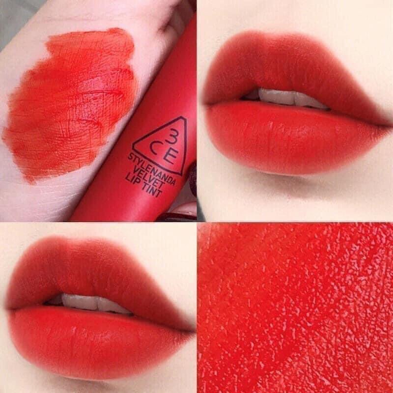 Son kem lì 3ce velvet lip tint 4g .