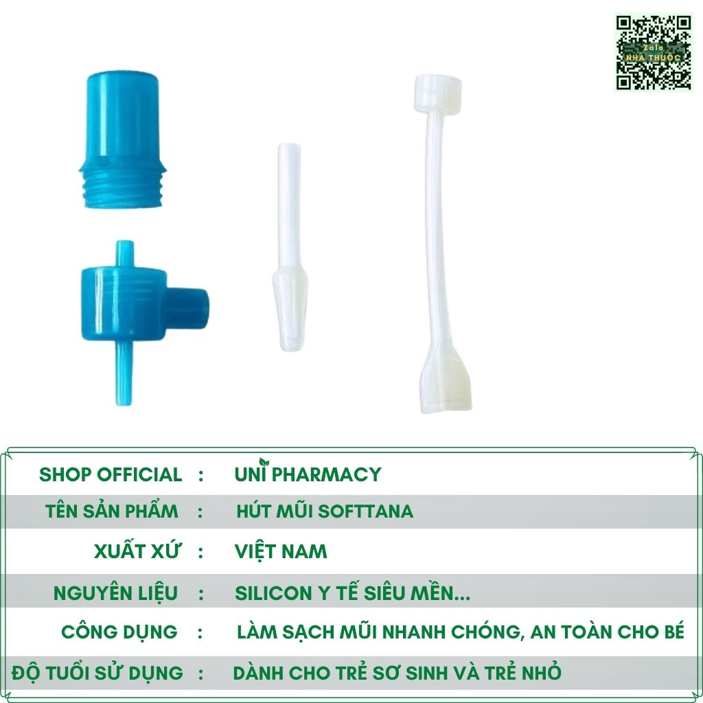 Dụng Cụ Hút Mũi Softtana Silicon Y Tế Siêu Mền ( Hàng Chính Hãng )