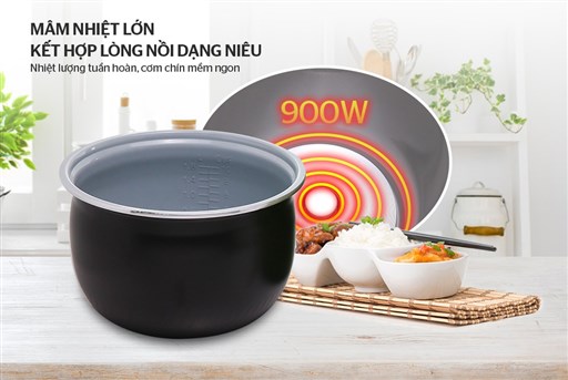 NỒI CƠM ĐIỆN 1.8L SUNHOUSE MAMA SHD8665G