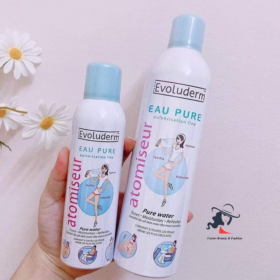 Xịt khoáng Evoluderm Atomiseur Eau Pure Water