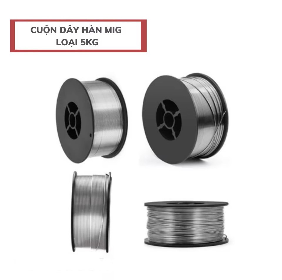 Cuộn dây hàn mig 5 kg ( không dùng khí - dùng khí