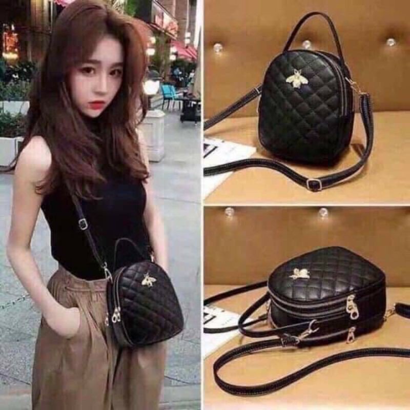 Túi đeo chéo trần trám , balo con ong cá tính