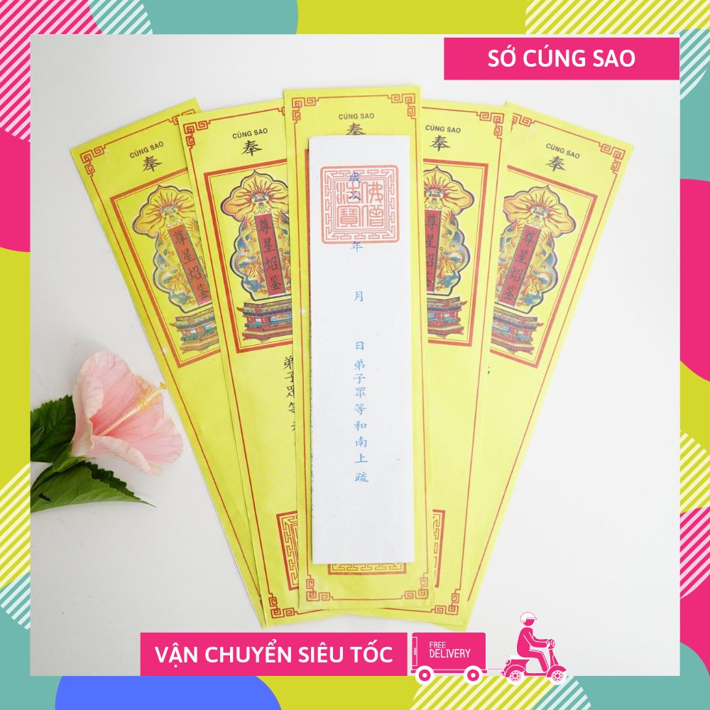 Tờ sớ cúng sao Tiếng Nôm và Tiếng Việt