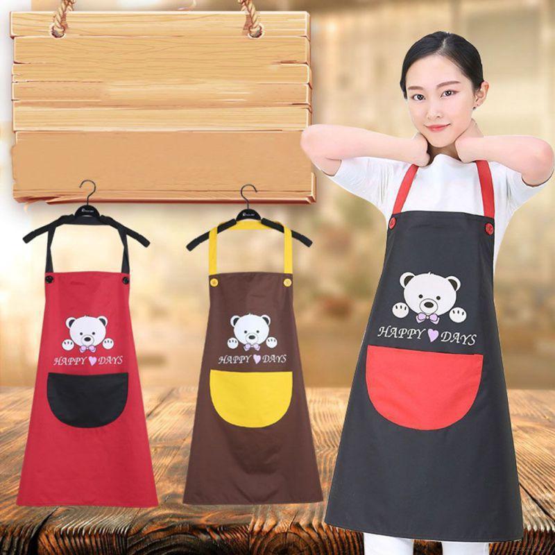 Tạp dề vải họa tiết gấu