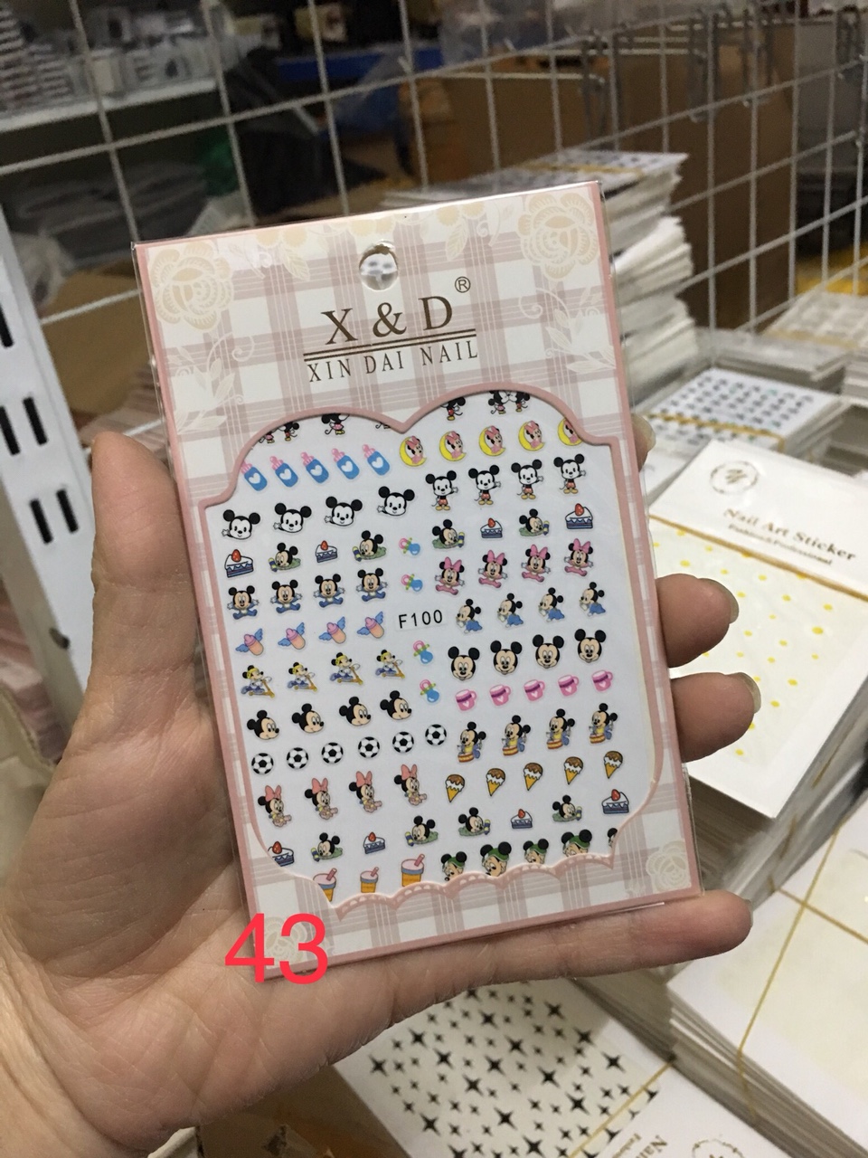 [HCM]Sticker dán móng 3D họa tiết xinh