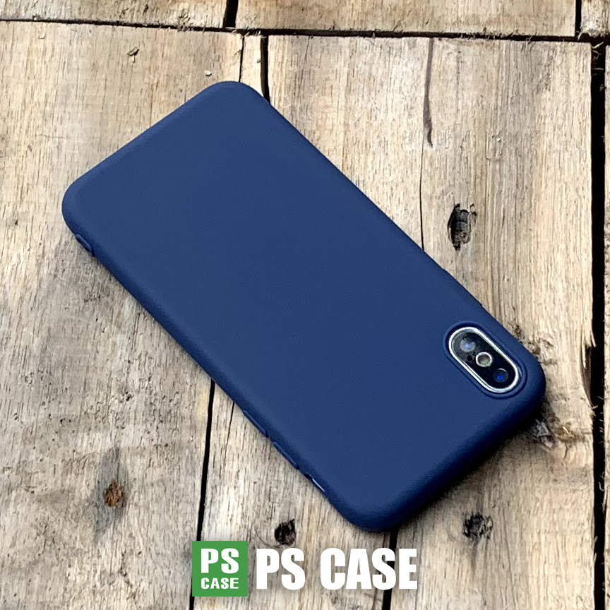 Ốp lưng dẻo mỏng màu xanh dương dành cho iPhone XS Max
