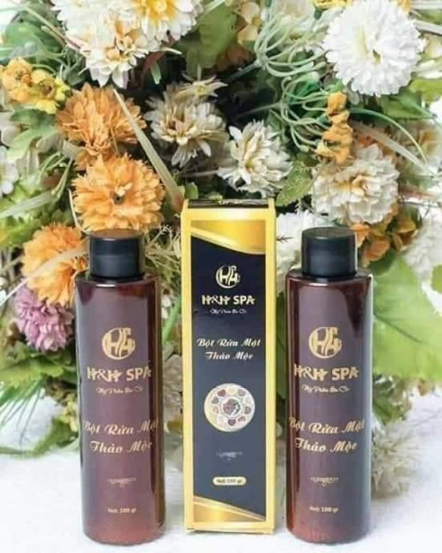 2 CHAI BỘT RỬA MẶT THẢO MỘC SPA H&H HH SPA