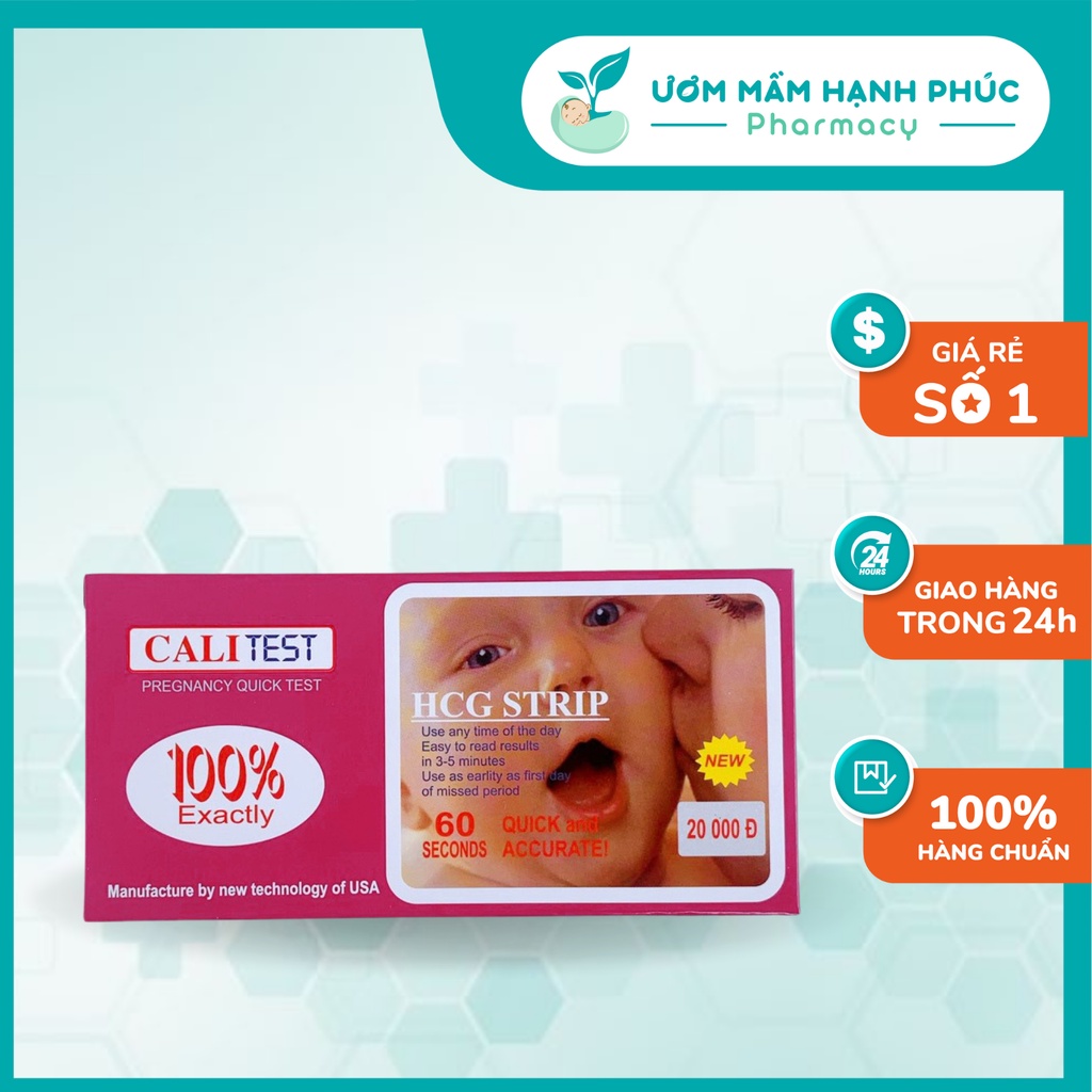 QUE THỬ THAI CALI TEST - PHÁT HIỆN THAI SỚM, CHÍNH XÁC