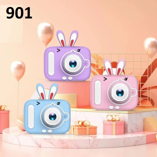 Máy chụp hình mini kỹ thuật số cho bé tặng thẻ nhớ 8G, Máy Ảnh Chụp Hình 901, Máy ảnh chụp hình cho bé A3 hình gấU