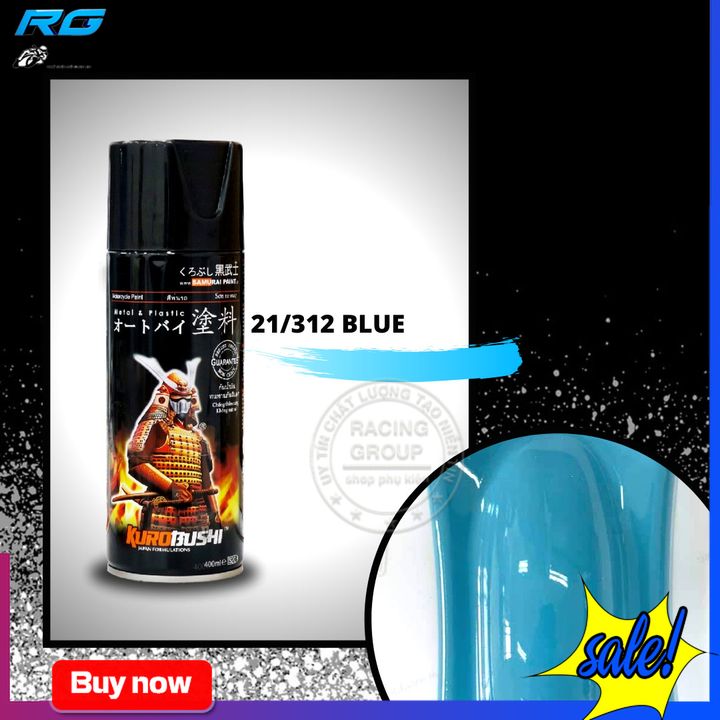 Chai Sơn Xịt Samurai Màu Xanh Da Trời 21/312