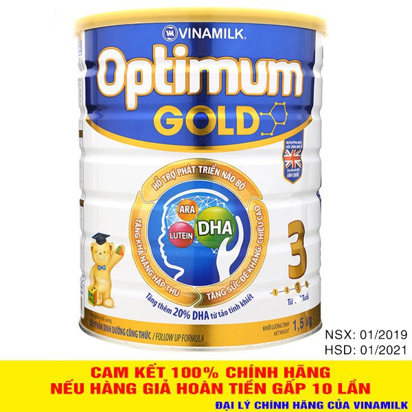 Sữa Bột Optimum Gold 3 1.5Kg