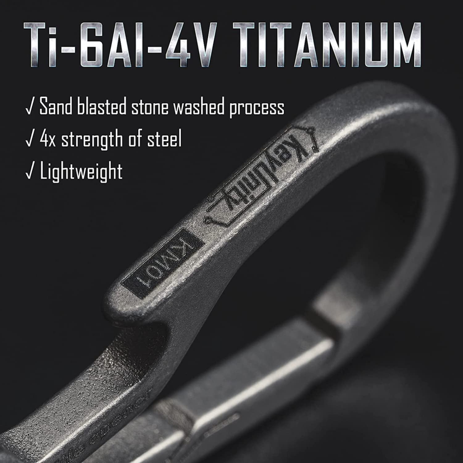 Bộ móc khóa Titan kèm ring KeyUnity KM01