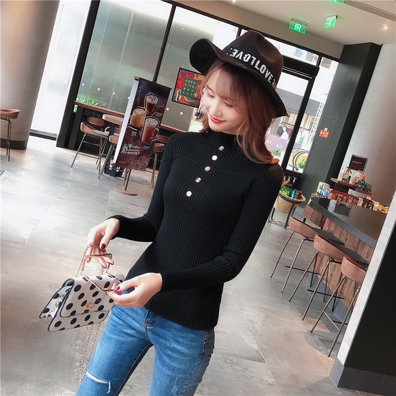 ÁO LEN DỆT KIM CỔ CAO PHỐI CÚC
