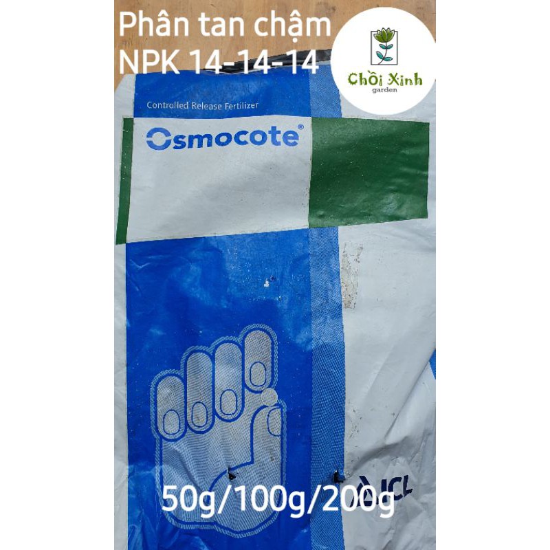 50g/100g/200g Phân tan chậm NPK 14 14 14 Oscomote Mỹ