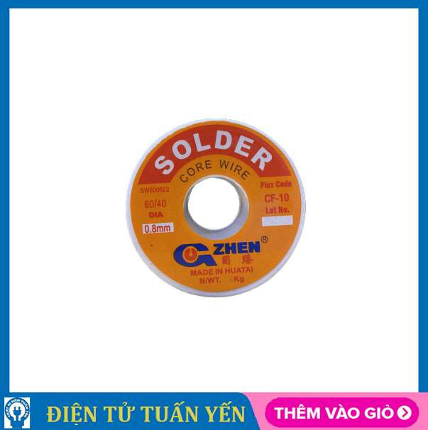 Chì hàn (thiếc hàn) Zhen 0.8mm loại tốt 100G