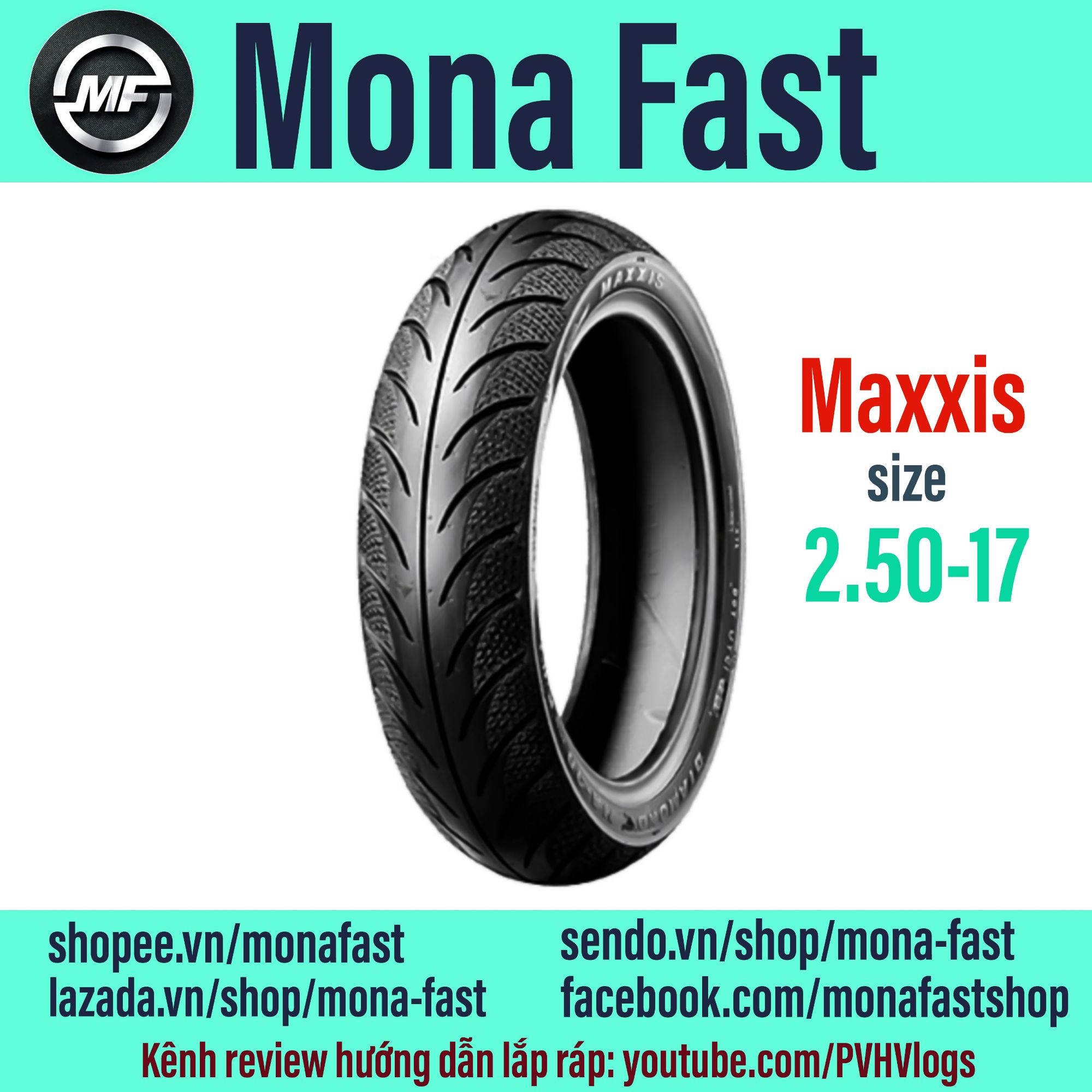 Lốp xe máy Maxxis 2.50-17