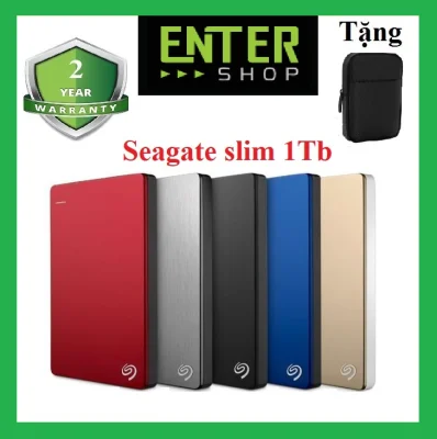 [HCM]Ổ cứng di động 1Tb Seagate Backup Plus Slim 2.5inch USB 3.0 + Tặng túi bảo vệ