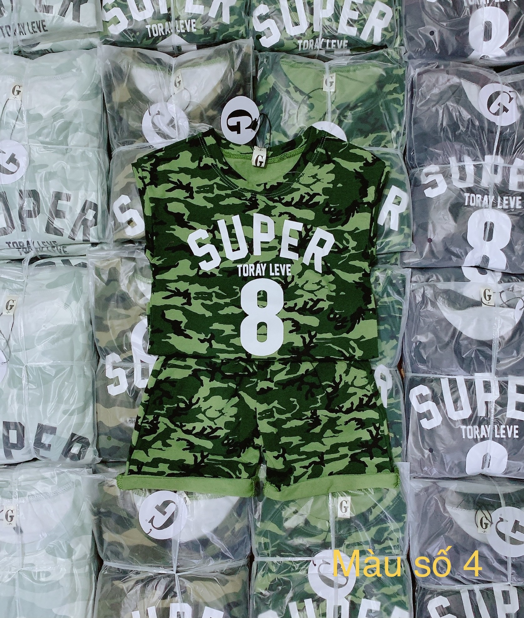 [Hoàn Tiền 6%] Lyvyshop - (Cotton SG chính phẩm) Bộ quần áo sát nách bé trai từ 09-28kg (giá 01 bộ)