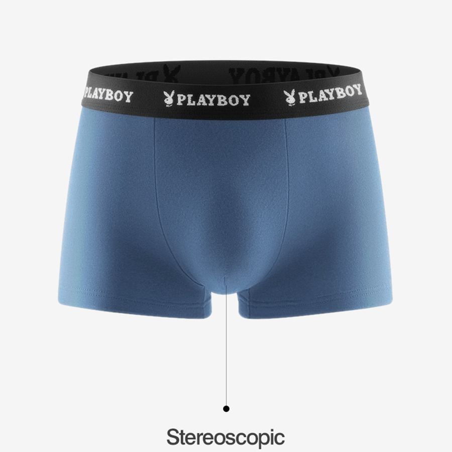 Set 4 quần boxer nam kháng khuẩn PlayBoy cao cấp