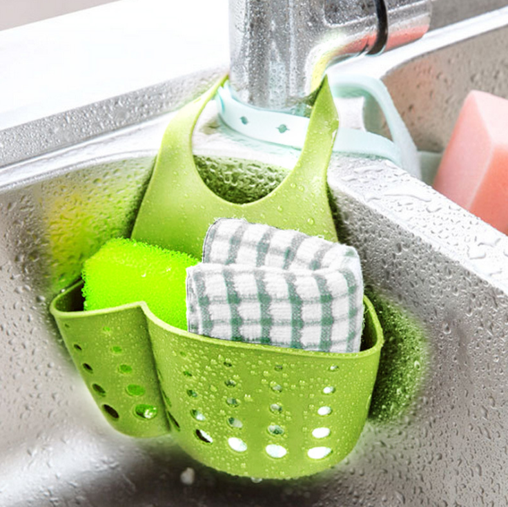 Giỏ có móc treo đựng đồ vòi rửa mặt, rửa chén bát