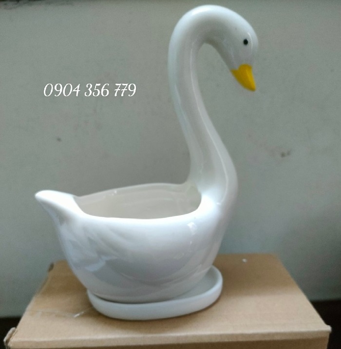 Lọ bình Thiên Nga sứ