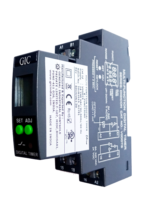 [HCM]Timer kỹ thuật số đa năng 24-240VAC/DC 1C/O V0DDTS
