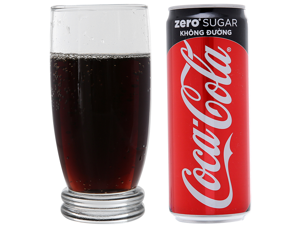 Thùng 24 lon nước ngọt Coca Cola Zero 330ml