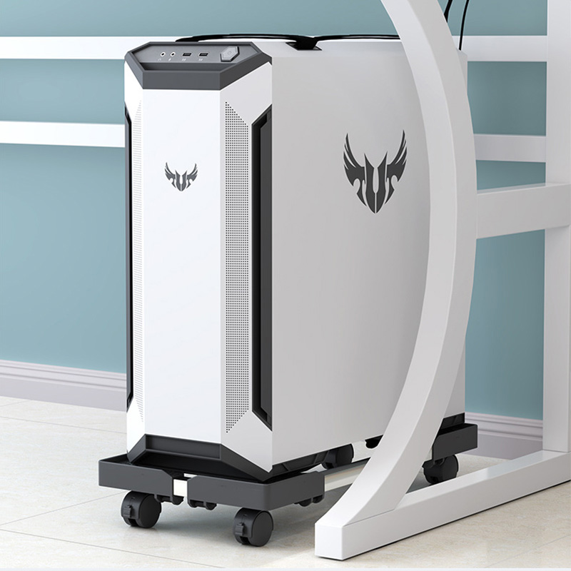 JJT [Miễn Phí Vận Chuyển]Đế PC, có thể điều chỉnh độ rộng Chân đế máy tính, chân đế, chân đỡ, giá đỡ, chân đế máy tính - Case CPU Holder Stand with Wheels for Computer Case, chân đế máy tính Lắp bánh xe chắc chắn Xe đẩy không tay cầm đa năng Fiber Tech, G